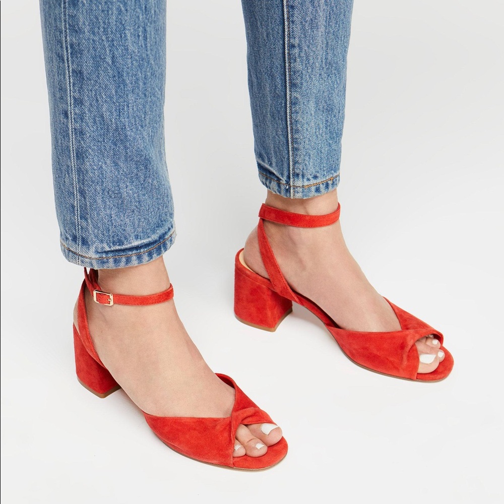 SOLD - Free People - Red Block Heels